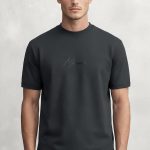 Monaco Black, Heavy Cotton T-Shirt σε Iron Grey Χρώμα