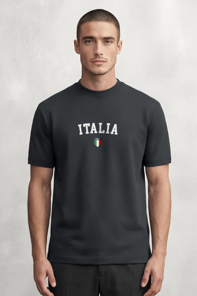 Italia Prime, Μπλούζα T-Shirt σε Iron Grey Χρώμα