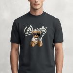 Bravery Teddy, Μπλούζα T-Shirt σε Iron Grey Χρώμα