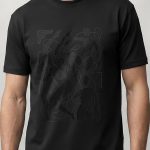 Abstract People, Heavy Cotton T-Shirt σε Μαύρο Χρώμα