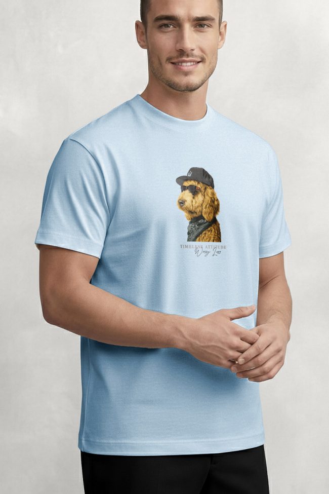 Cool Doodle, Μπλούζα T-Shirt σε Γαλάζιο Χρώμα