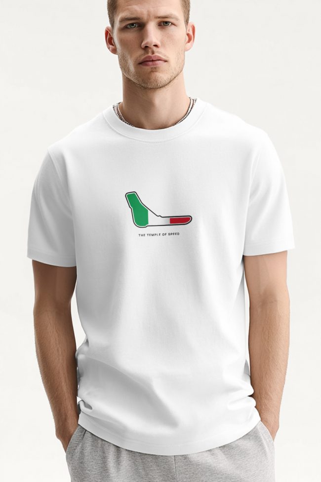Temple of Speed, Heavy Cotton T-Shirt σε Λευκό Χρώμα