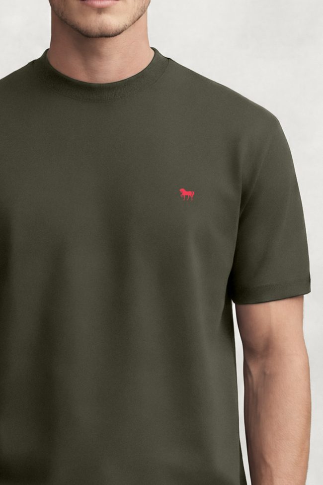 Red Stallion, Ανδρική Μπλούζα T-Shirt σε Χακί Χρώμα