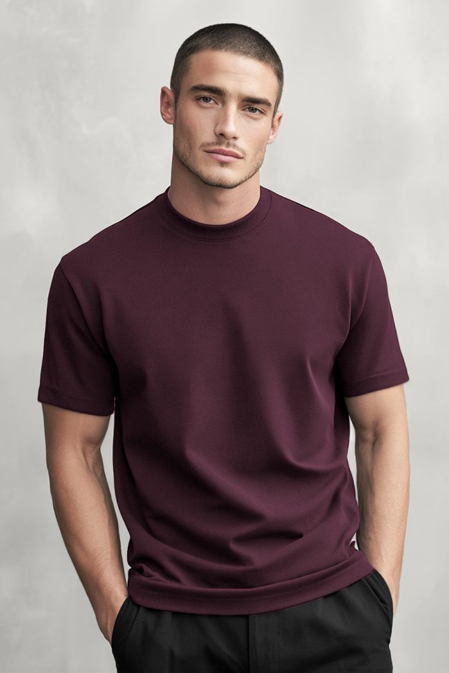 Essential T-Shirt σε Μπορντώ Χρώμα