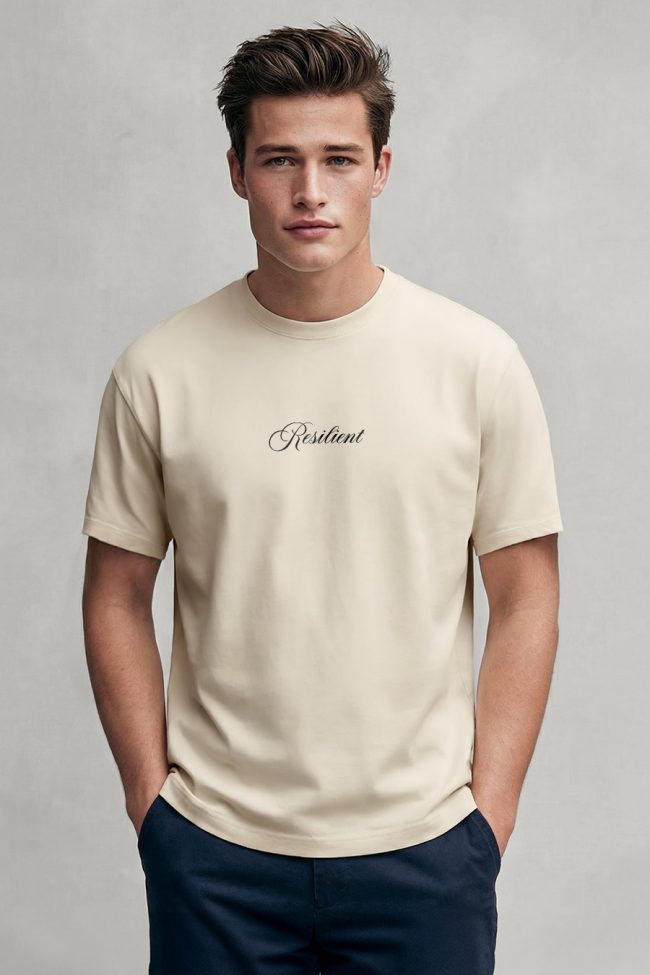 Resilient, Μπλούζα T-Shirt σε Εκρού Χρώμα