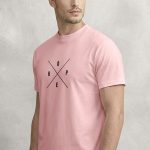 Hope Lines, Ανδρική Μπλούζα T-Shirt σε Ροζ Χρώμα