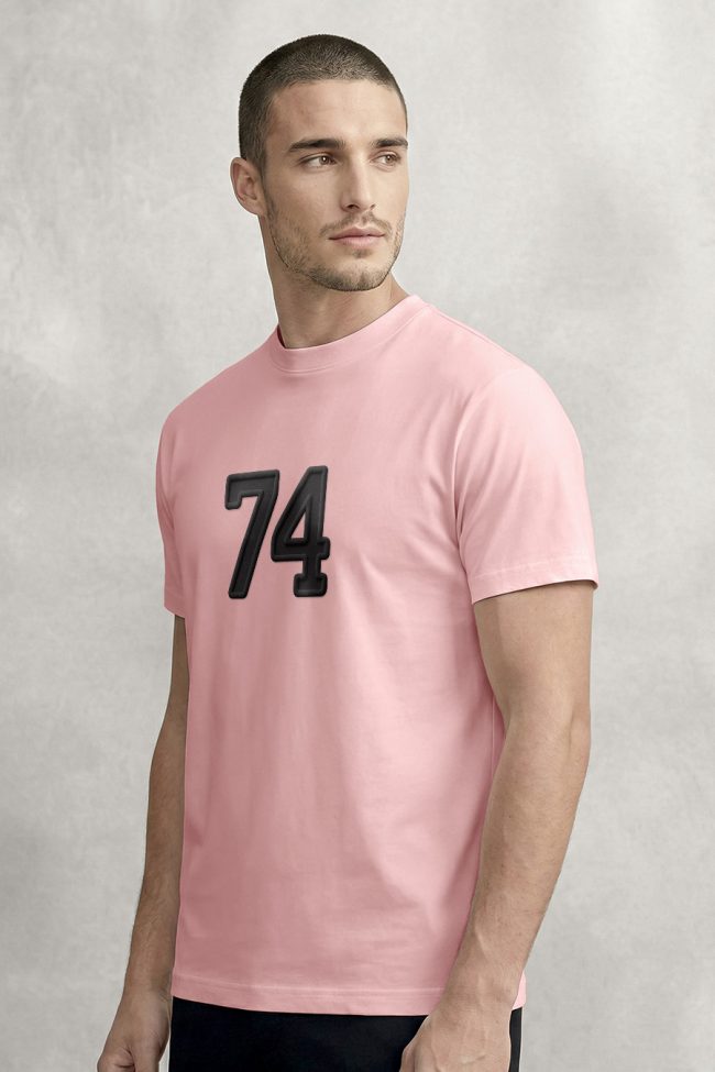 Black 74, Casual Μπλούζα T-Shirt σε Ροζ Χρώμα