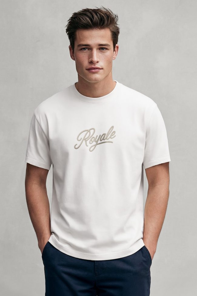 Royale, Μπλούζα T-Shirt σε Λευκό Χρώμα