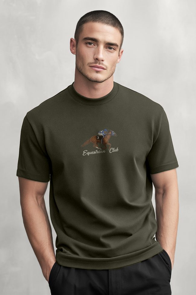 Classic Rider, Μπλούζα T-Shirt σε Χακί Χρώμα