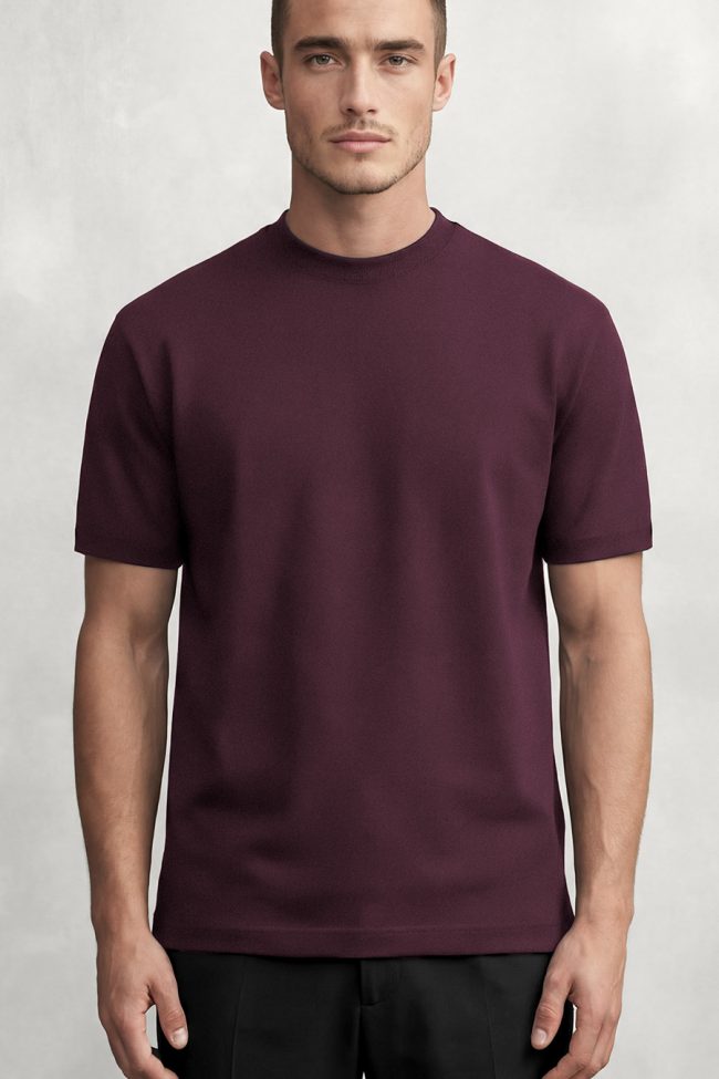 The Everyday T-Shirt σε Μπορντώ Χρώμα