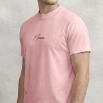 Monaco Black, Heavy Cotton T-Shirt σε Ροζ Χρώμα