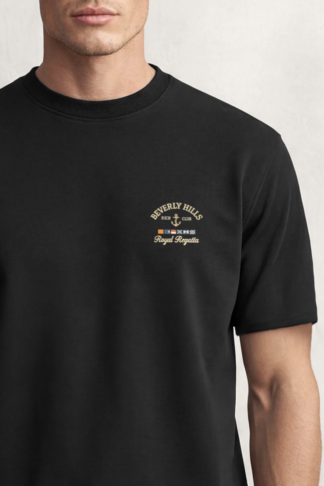 Beverly Hills Royal Regatta Mini, Μπλούζα T-Shirt σε Μαύρο Χρώμα