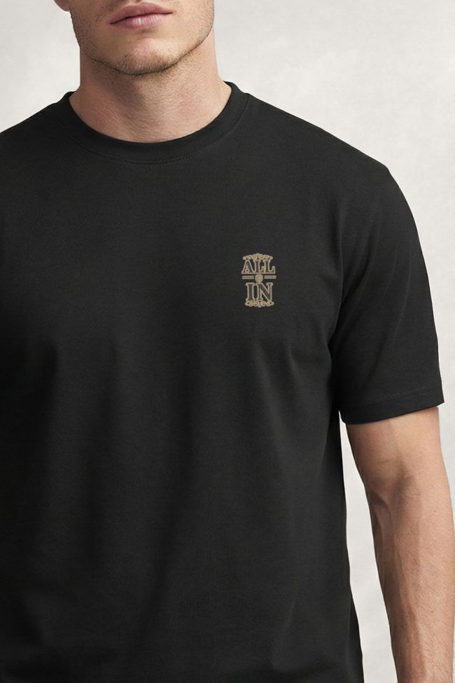 All In Golden Mini, T-Shirt Μπλούζα με Σχέδιο σε Μαύρο Χρώμα
