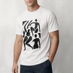 Abstract People, Heavy Cotton T-Shirt σε Λευκό Χρώμα