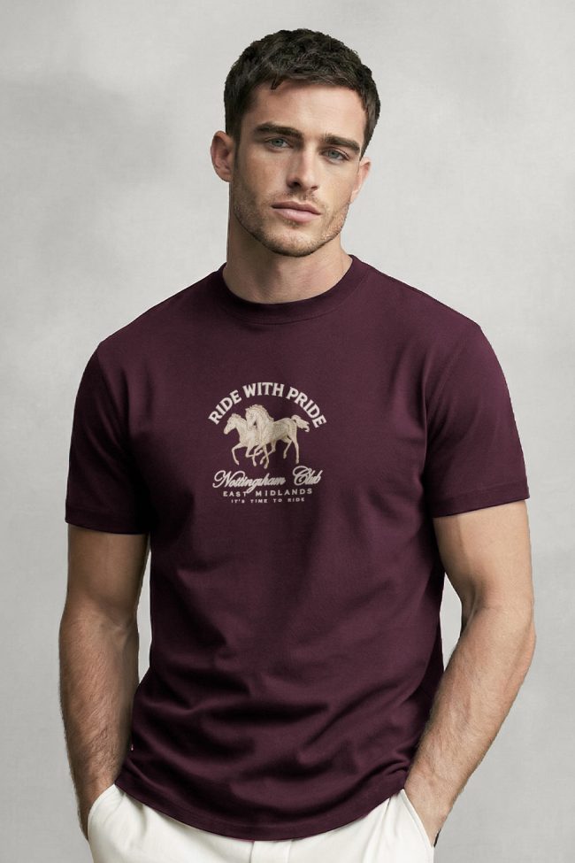 Nottingham Ride, Μπλούζα T-Shirt σε Μπορντώ Χρώμα