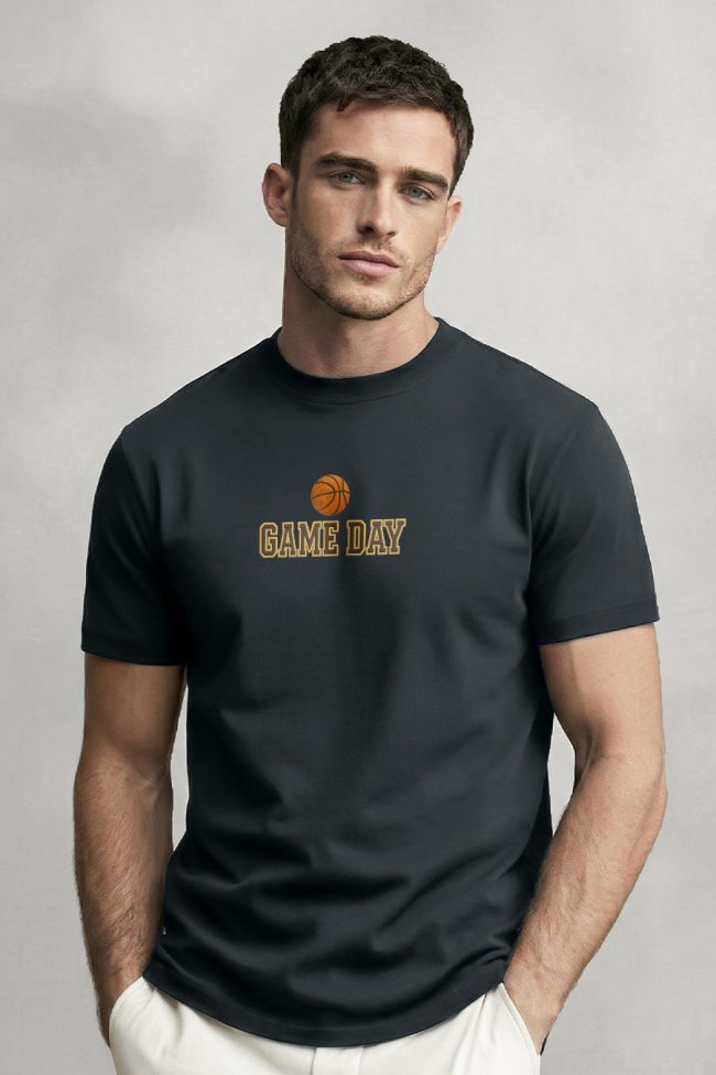 Game Day Basket, Graphic T-Shirt σε Iron Grey Χρώμα