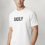 Sicily, Heavy Cotton T-Shirt σε Λευκό Χρώμα