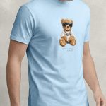 Bling Teddy, Μπλούζα T-Shirt σε Γαλάζιο Χρώμα
