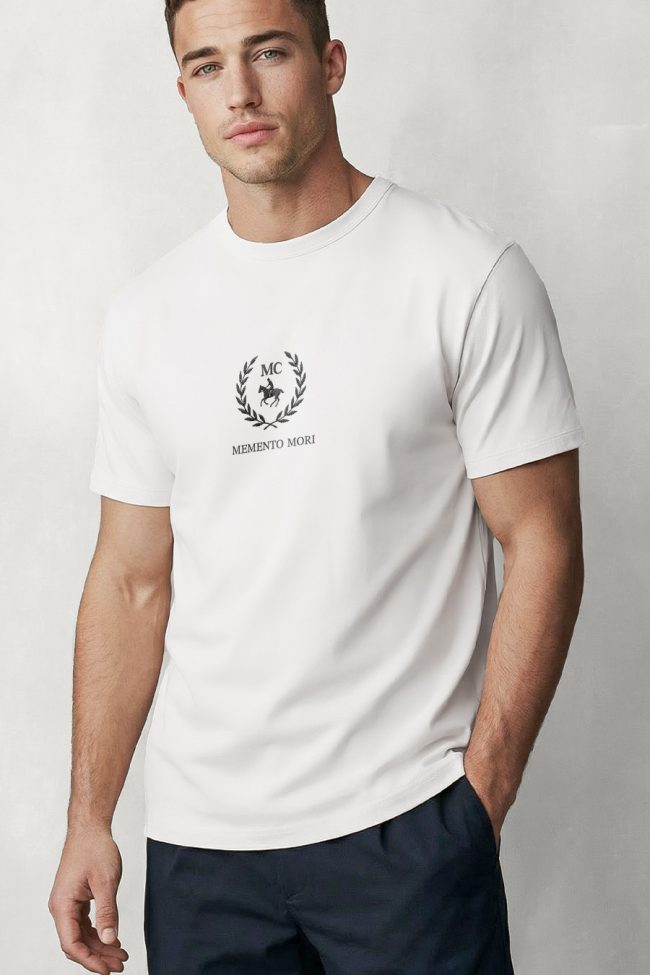 Equestrian Crest, Μπλούζα T-Shirt σε Λευκό Χρώμα