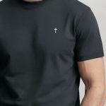 Cross Minimal, Ανδρική Μπλούζα T-Shirt σε Iron Grey Χρώμα