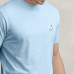 Smiley Face, Μπλούζα T-Shirt σε Γαλάζιο Χρώμα