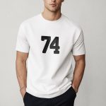 Black 74, Casual Μπλούζα T-Shirt σε Λευκό Χρώμα