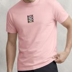 Box Box Box, Heavy Cotton T-Shirt σε Ροζ Χρώμα