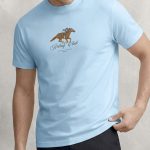 Riding Club, Μπλούζα T-Shirt σε Γαλάζιο Χρώμα