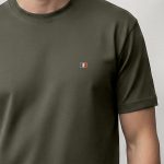 French Flag Mini, Ανδρική Μπλούζα T-Shirt σε Χακί Χρώμα