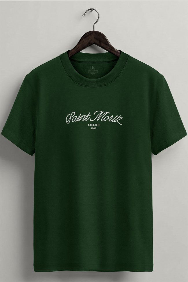 Saint Moritz Atelier, Μπλούζα T-Shirt σε Πράσινο Χρώμα