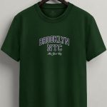 Brooklyn District, T-Shirt Μπλούζα με Σχέδιο σε Πράσινο Χρώμα