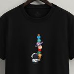 Space Treat, Casual Μπλούζα T-Shirt σε Μαύρο Χρώμα