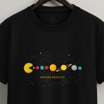 Cosmic Arcade, Casual Μπλούζα T-Shirt σε Μαύρο Χρώμα