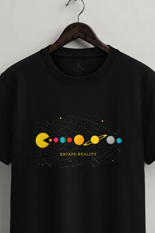 Cosmic Arcade, Casual Μπλούζα T-Shirt σε Μαύρο Χρώμα