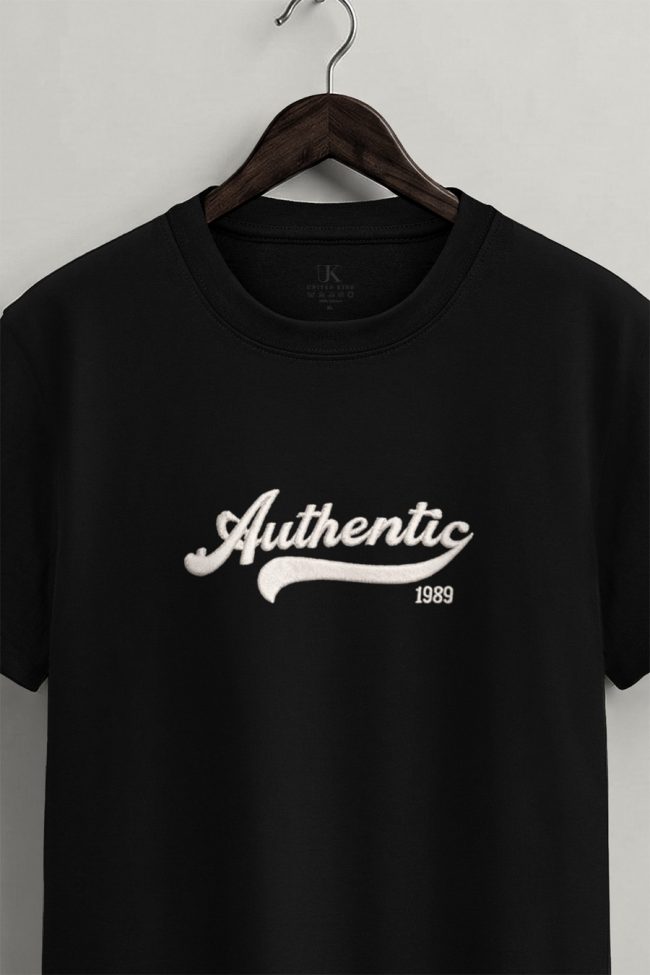 Authentic League, Μπλούζα T-Shirt σε Μαύρο Χρώμα
