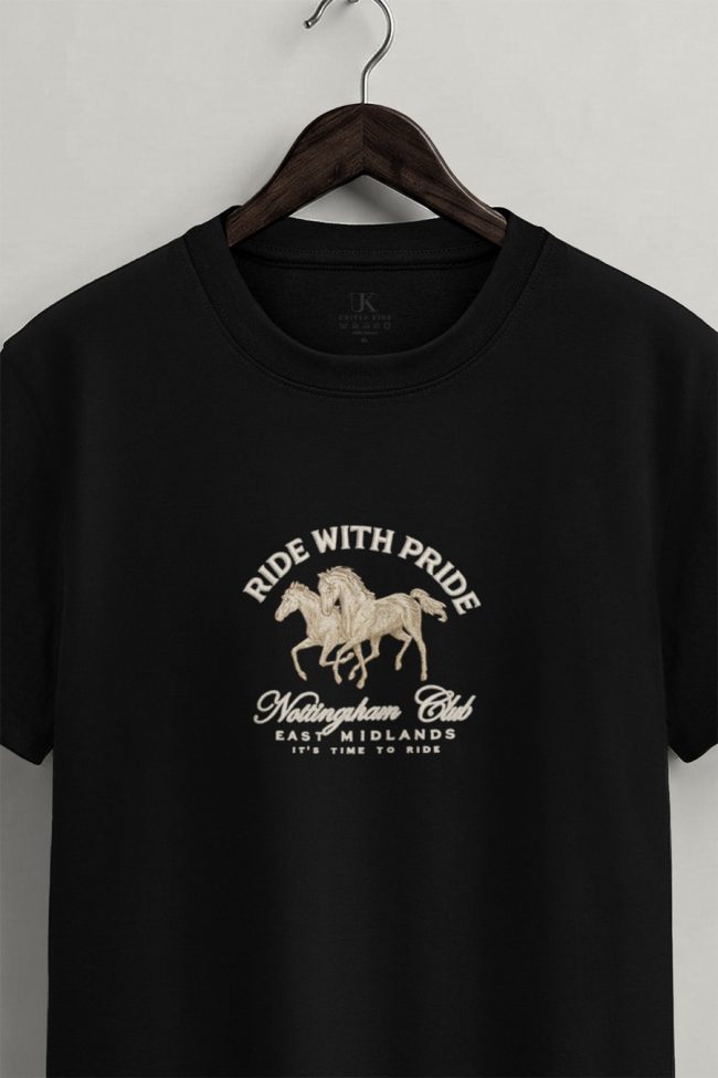 Nottingham Ride, Μπλούζα T-Shirt σε Μαύρο Χρώμα