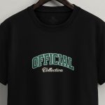 Official Collectiva, T-Shirt Μπλούζα με Σχέδιο σε Μαύρο Χρώμα