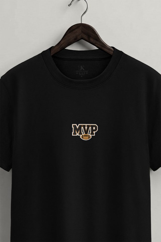 MVP Football, Graphic T-Shirt σε Μαύρο Χρώμα