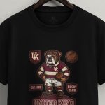 Rugby Bulldog, Heavy Cotton T-Shirt σε Μαύρο Χρώμα