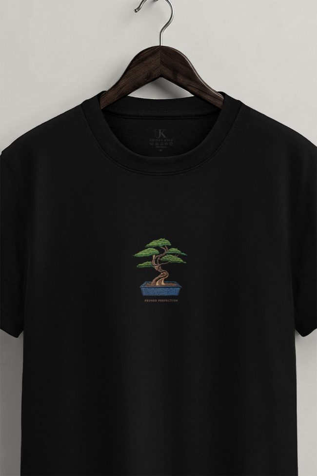 Bonsai, Heavy Cotton T-Shirt σε Μαύρο Χρώμα