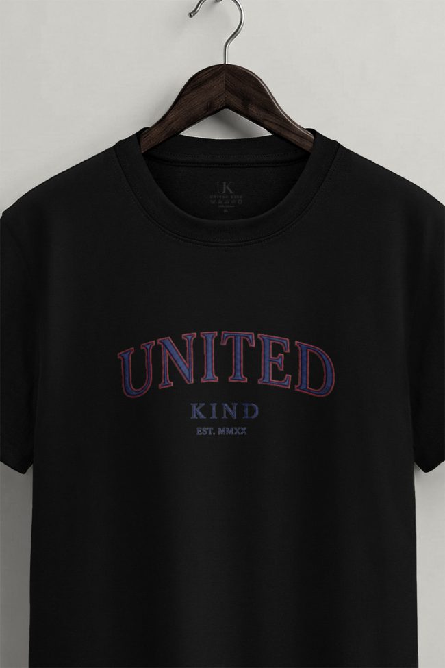 United Kind 2020, Heavy Cotton T-Shirt σε Μαύρο Χρώμα