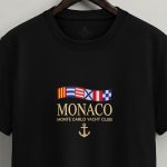 Monte Carlo Yacht, Ανδρική Μπλούζα T-Shirt σε Μαύρο Χρώμα
