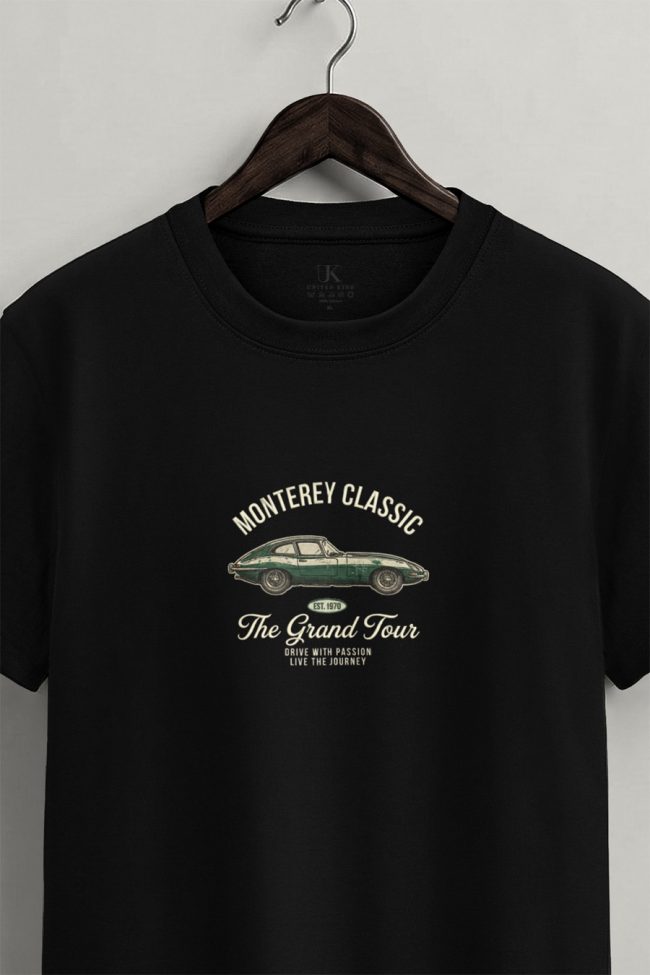 Monterey Classic, Ανδρική Μπλούζα T-Shirt σε Μαύρο Χρώμα