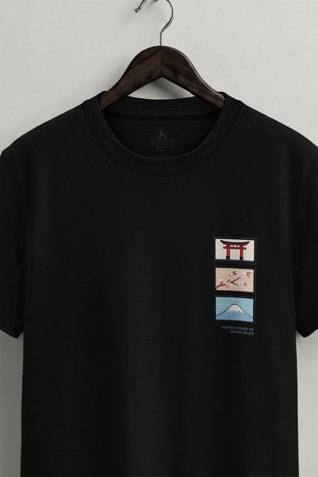 Zen Balance, Ανδρική Μπλούζα T-Shirt σε Μαύρο Χρώμα