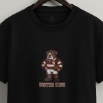 United Kind Bulldog, Casual Μπλούζα T-Shirt σε Μαύρο Χρώμα