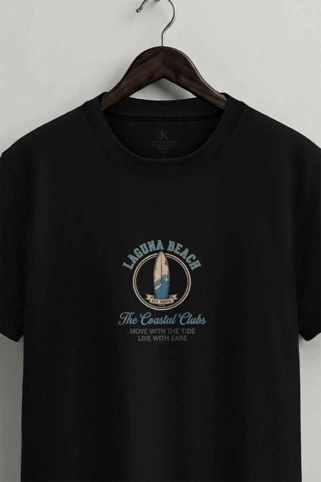 Coastal Clubs, Μπλούζα T-Shirt σε Μαύρο Χρώμα