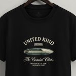 Surf Club, Μπλούζα T-Shirt σε Μαύρο Χρώμα