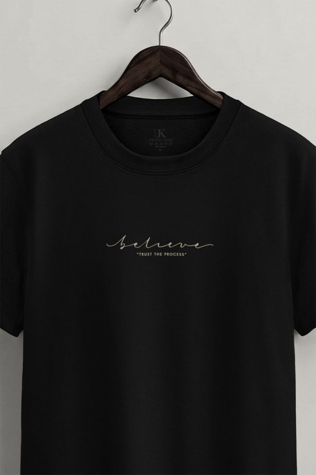 Believe, Graphic T-Shirt σε Μαύρο Χρώμα