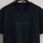 Faith Line, Ανδρική Μπλούζα T-Shirt σε Μπλε Χρώμα