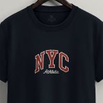 New York Athletic, T-Shirt Μπλούζα με Σχέδιο σε Μπλε Χρώμα